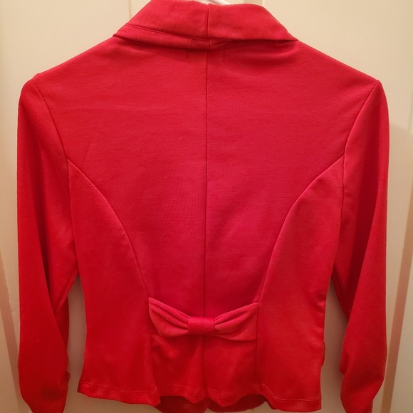 Fitted Red Blazer - Picture 2 of 3